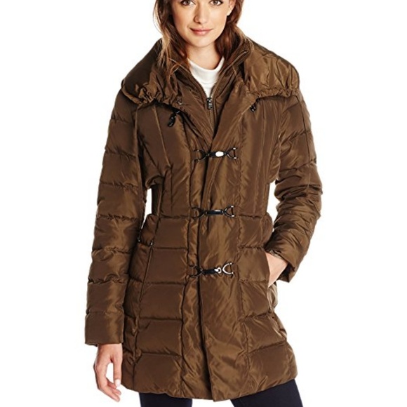 NWT Jessica Simpson Women's Down Coat with metal toggle closure L - Picture 2 of 3